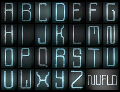 pvc pipe font by lee stokes