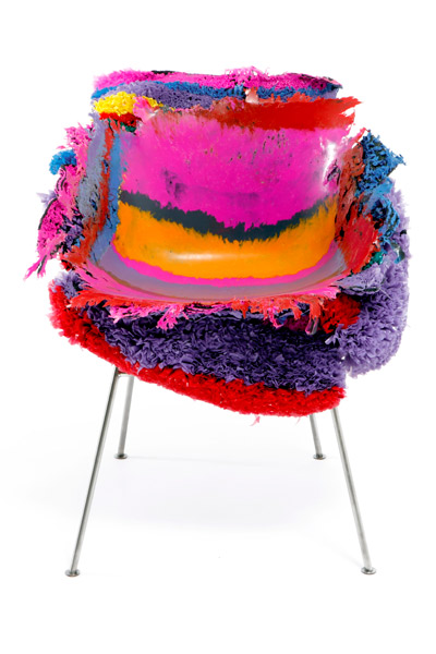 tom price: PE stripe meltdown chair at design miami basel 2011