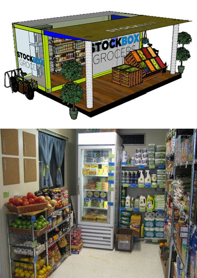 stockbox grocers: shipping container grocery store