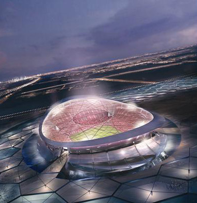 foster + partners: lusail solar powered world cup stadium for qatar 2022