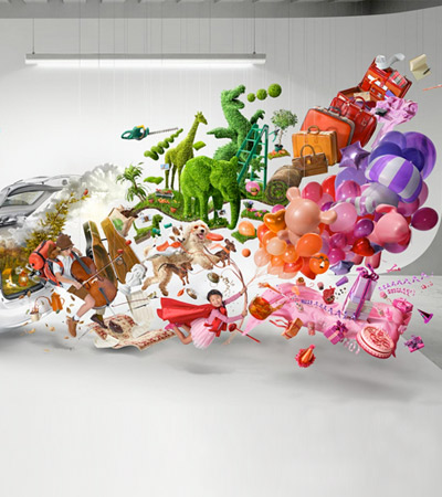 toyota prius V campaign by serial cut