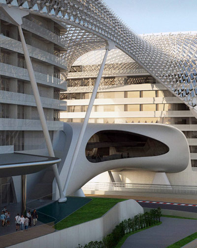 asymptote architecture: the yas hotel, abu dhabi