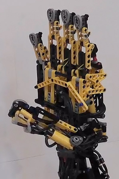 prosthetic arm built from LEGO