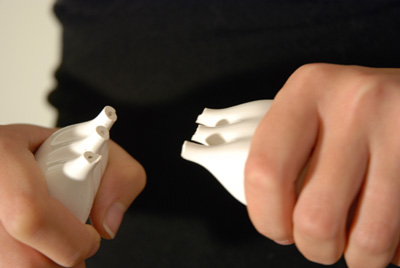 'fragile' salt and pepper shaker set by mey kahn + boaz kahn