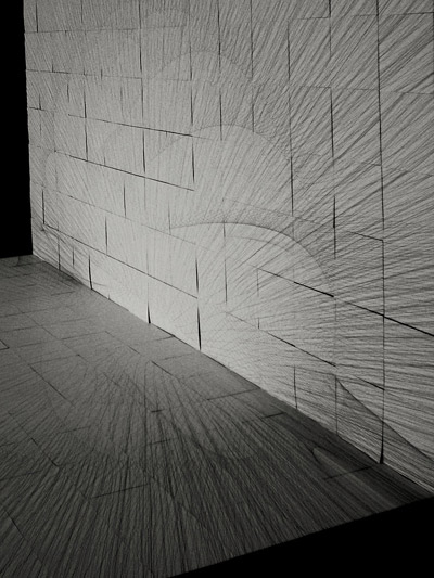 sphere illusion line drawings by joseph choma