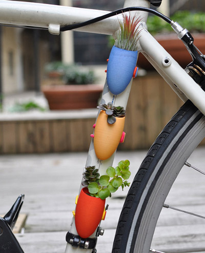 portable bike planters