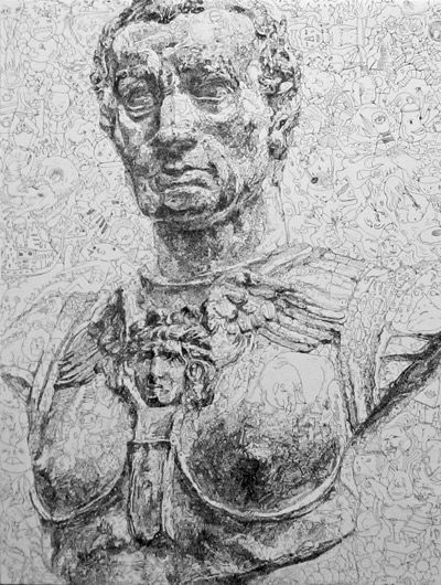 sagaki keita: comic fine art drawings