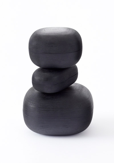 nendo: lacquered paper objects for nilufar gallery