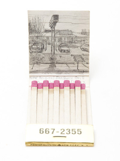 google street view matchbook sketches by krista charles
