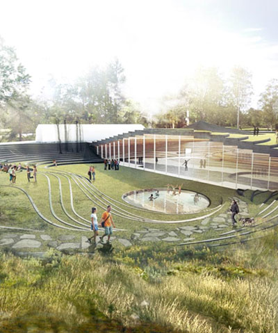 BIG architects: ice hockey rink in umea