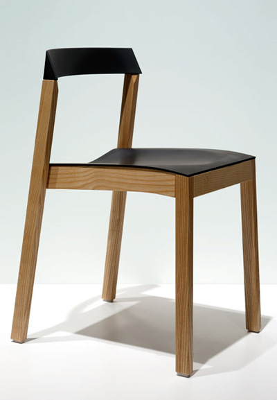 wood and rubber stackable chair by o4i