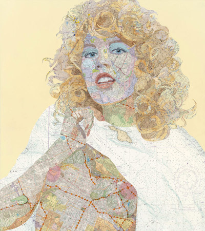 matthew cusick: map work collages