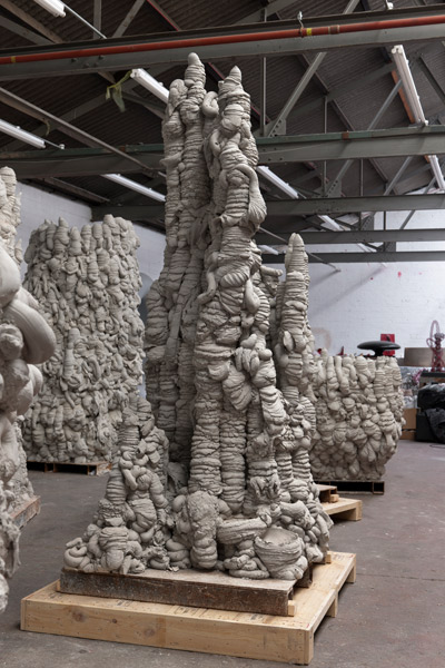 anish kapoor: concrete coils at gladstone gallery, new york