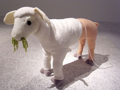 'dritto rovescio' exhibition on knitting at the triennale museum, milan