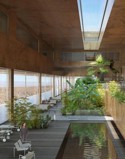 LAN architecture: hotel residence in atacama