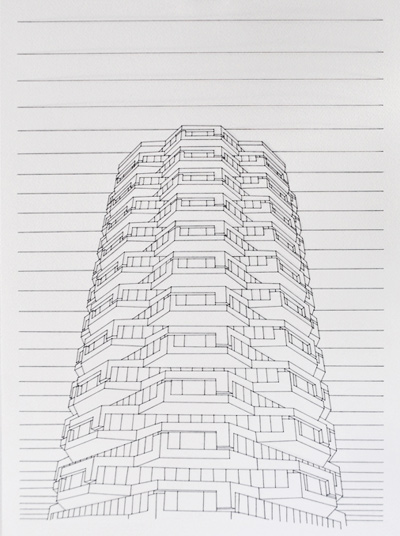 peter crawley: stitched illustrations