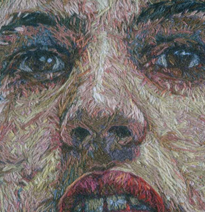cayce zavaglia: embroidered portraits