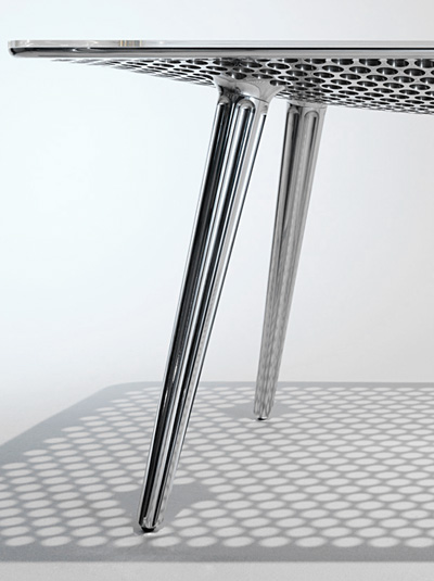 'colander' table by daniel rohr