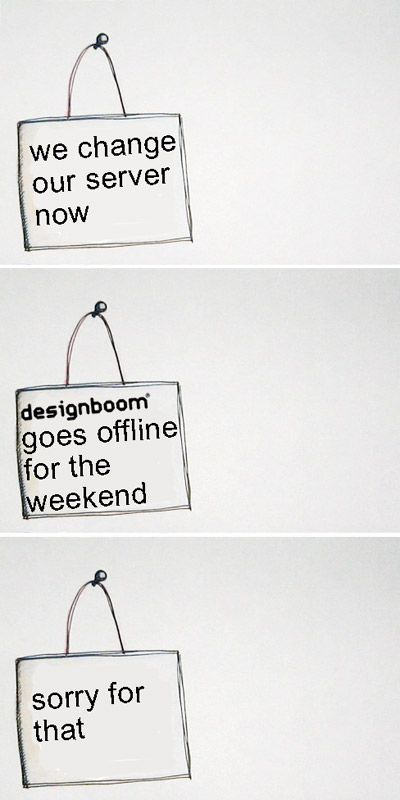 designboom changes server