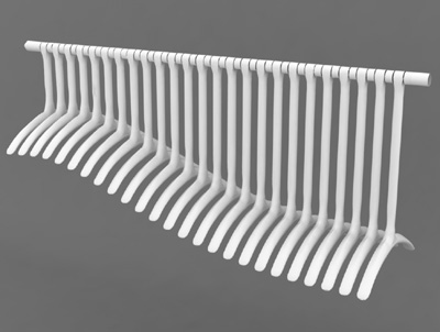 'dino' clothes rack by by lincoln kayiwa