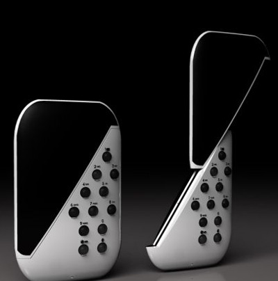 DYA cell phone slides diagonally