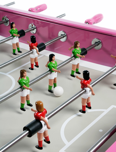 female foosball table