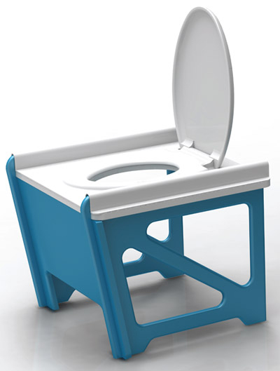 disaster relief toilet by rahim bhimani