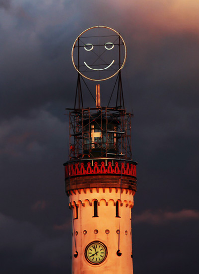 feel o meter smiley face reflects city mood