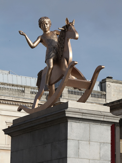 elmgreen & dragset: boy on rocking horse   fourth plinth commission