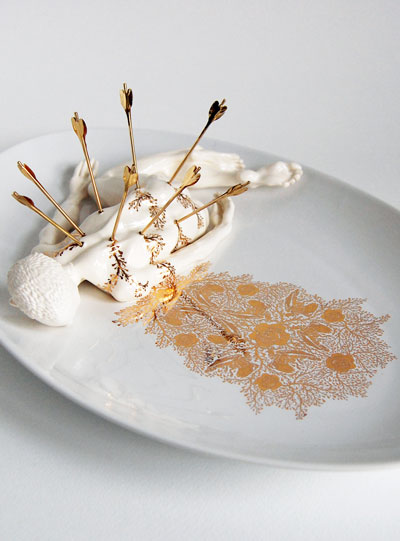 'st sebastian' hors d'oeuvre plate by georgi djongarski