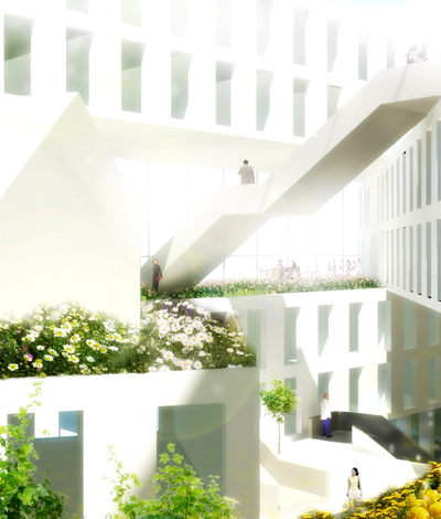 MVRDV: flowerbed hotel, aalsmeer, netherlands