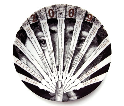 fornasetti 2009 calendar plate