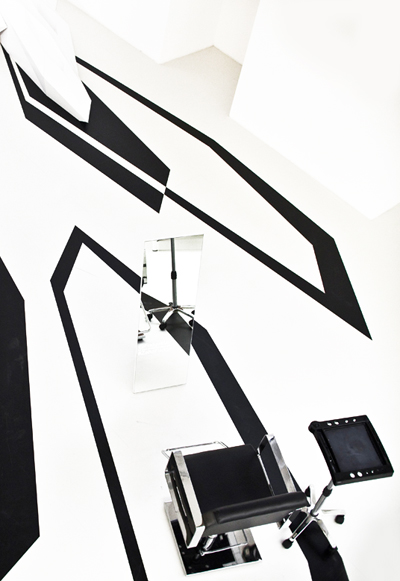 zaha hadid: fudge pop up hair salon