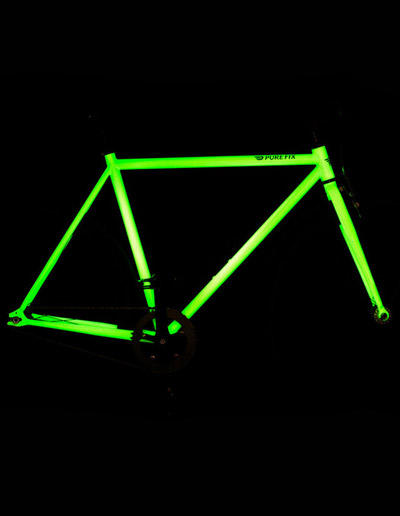 solar activated glow in the dark bicycle by pure fix cycles