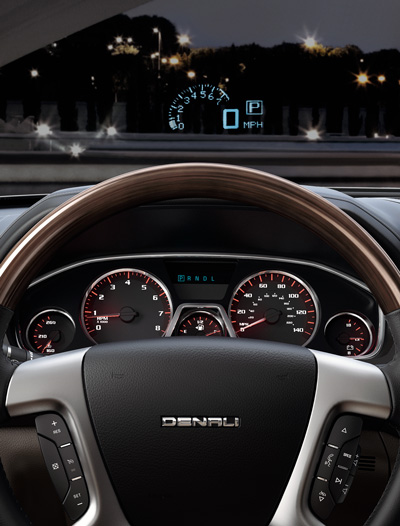 GM heads up windshield display