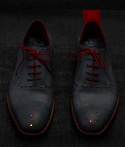shoes with GPS by dominic wilcox