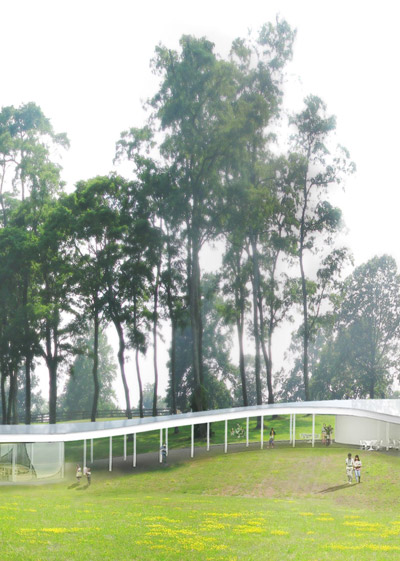 SANAA: river building in grace farms, new canaan