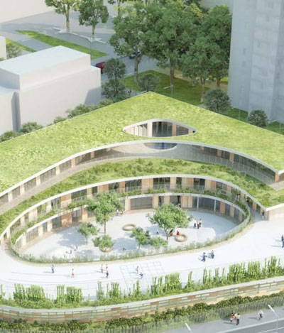 mikou design studio: bobigny school complex, france