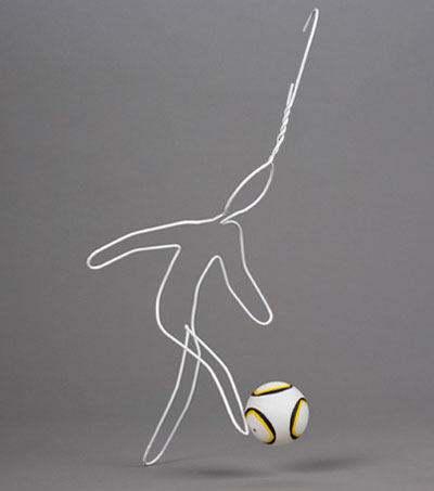 colgate searle: wire hanger sculptures