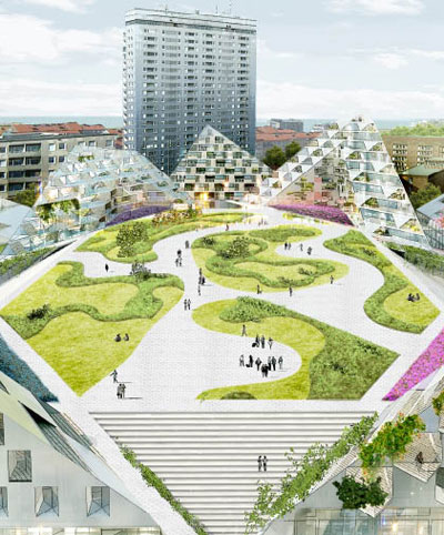 BIG wins competition for the world village of women sports, malmo