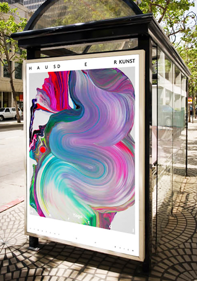 new haus der kunst identity by base design