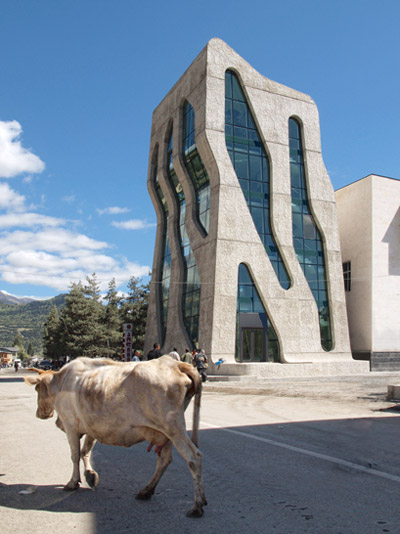 j. mayer h. architects: house of justice + police station in mestia