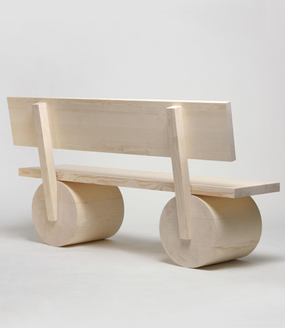 thomas schnur: holzbank larch wood bench