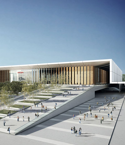 gmp architekten: hangzhou south railway station