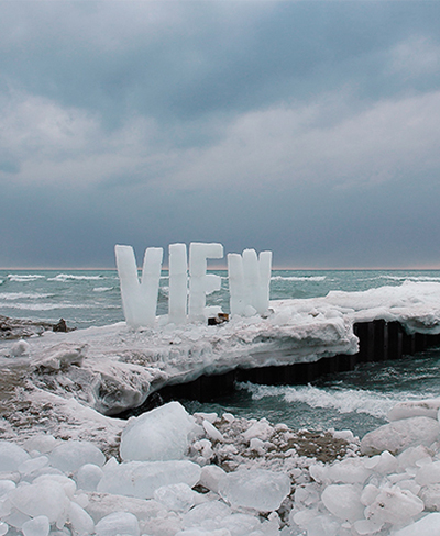 ice typography by nicole dextras