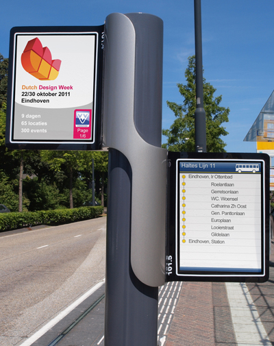 urban info display by dennis van melick