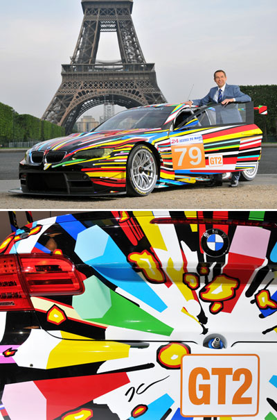 jeff koons' BMW art car revealed