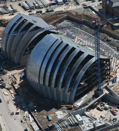 moshe safdie: kauffman center for the performing arts nearing completion