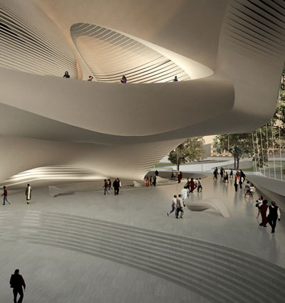 zaha hadid: king abdullah ll house of culture and art