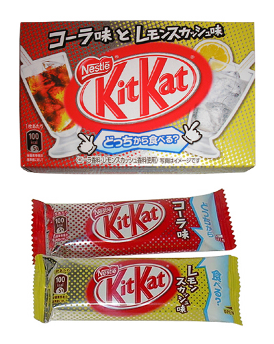 nestle japan: cola + lemon kit kat